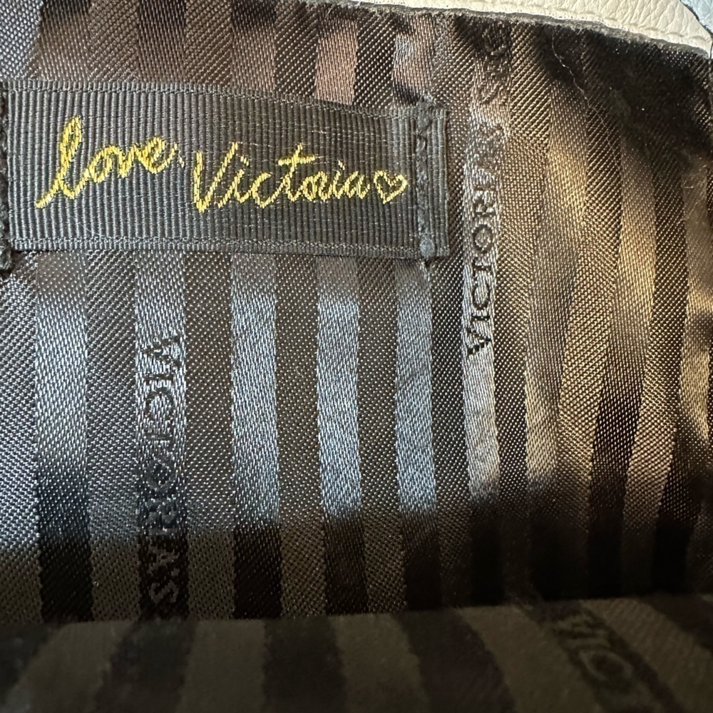Victoria’s Secret V-Quilt White Small Backpack Double Straps Pockets Zippers - Picture 9 of 10